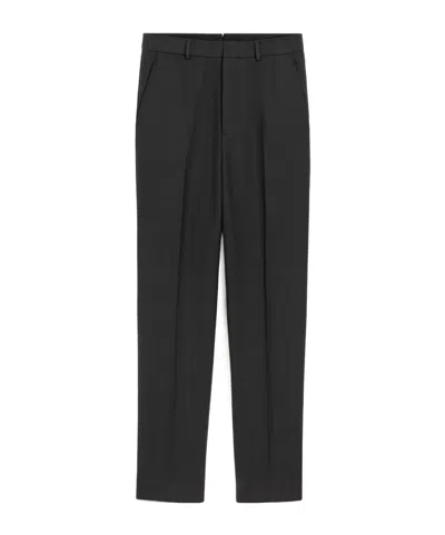 AMI ALEXANDRE MATTIUSSI AMI PARIS STRAIGHT-LEG PLEATED TAILORED TROUSERS