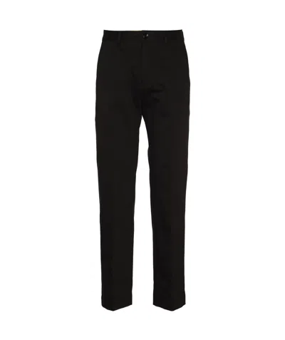 Ami Alexandre Mattiussi Belt-loop Casual Pants In Black