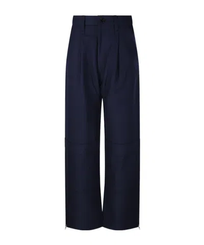 Ami Alexandre Mattiussi Ami Chocolate Brown Wool Cargo Trousers