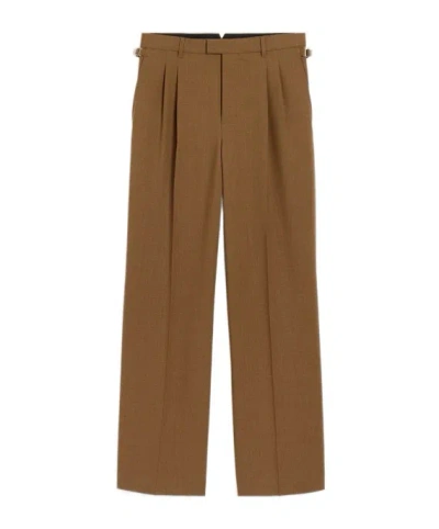 Ami Alexandre Mattiussi Belt Loop Casual Pants In Brown