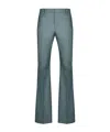 Ami Alexandre Mattiussi Belt-loop Casual Pants In Green