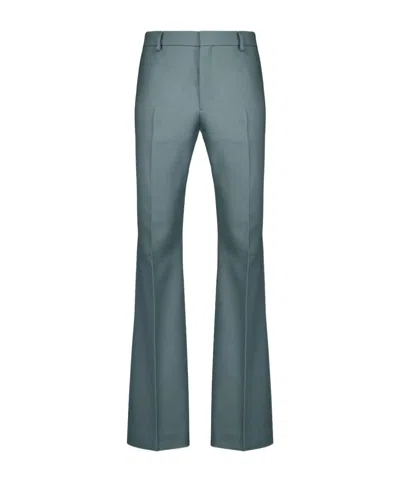Ami Alexandre Mattiussi Belt-loop Casual Pants In Green