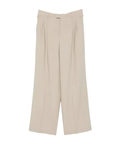 Ami Alexandre Mattiussi Belt Loop Casual Pants In Neutral