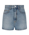 Ami Alexandre Mattiussi Belt Loop Denim Shorts In Blue