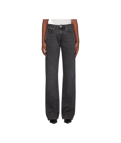 Ami Alexandre Mattiussi Belt-loop Jeans In Black