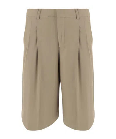 Ami Alexandre Mattiussi Belt Loop Shorts In Gray