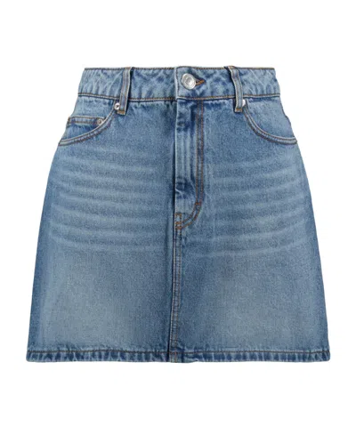 AMI ALEXANDRE MATTIUSSI AMI PARIS DENIM MINI SKIRT
