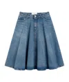 Ami Alexandre Mattiussi Rock Mit Ausgestelltem Saum In Blue