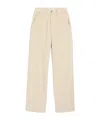 Ami Alexandre Mattiussi Denim Trousers With Belt Loops In Neutral