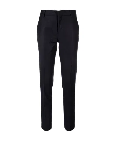 Ami Alexandre Mattiussi Belt Ring Casual Pants In Blue
