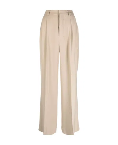 Ami Alexandre Mattiussi Pressed-crease Straight-leg Trousers In Nude