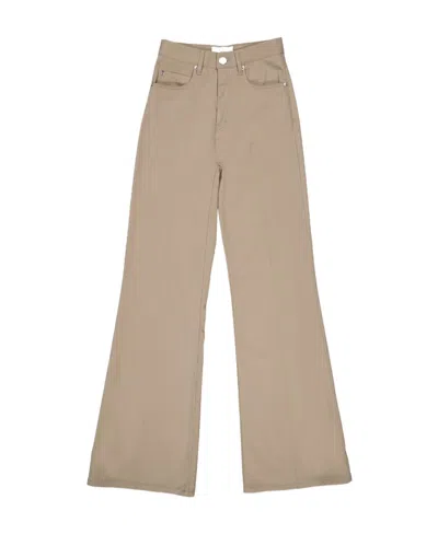 Ami Alexandre Mattiussi Belt Ring Casual Pants In Nude