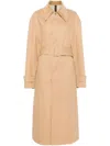 Ami Alexandre Mattiussi Belted Coat In Neutrals