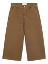 Ami Alexandre Mattiussi Casual Denim Bermuda Shorts Featuring Pockets In Brown