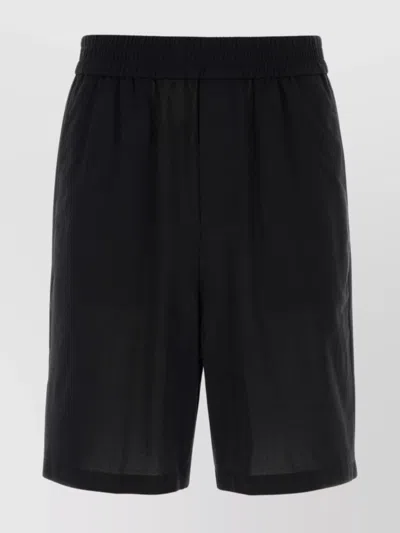 Ami Alexandre Mattiussi Bermuda Shorts In Cotton In Black