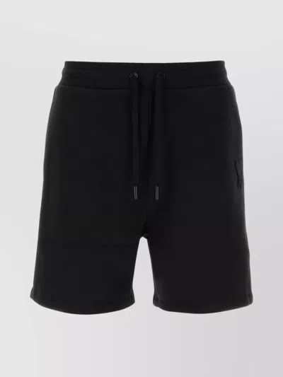 Ami Alexandre Mattiussi Bermuda Shorts In Cotton Blend In Black