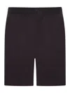 Ami Alexandre Mattiussi Bermuda Shorts With Elastic Waist In Black