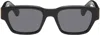 Ami Alexandre Mattiussi Ami Paris Rectangular Sunglasses In 025 Black/black