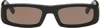 Ami Alexandre Mattiussi Black 75010 Sunglasses In 001 Wool Gabardine B