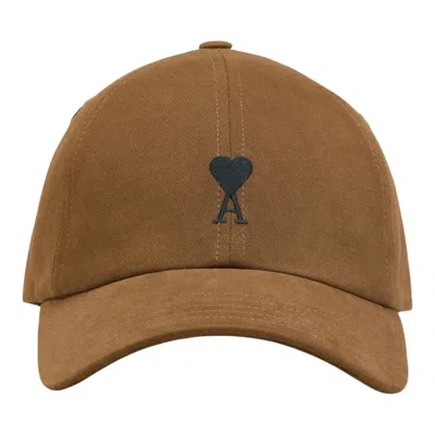 Ami Alexandre Mattiussi Black Adc Cap In Brown