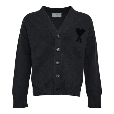 Ami Alexandre Mattiussi Black Adc Cardigan