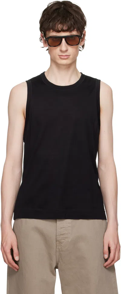 Ami Alexandre Mattiussi Black 'ami De Coeur' Classic Fit Tank Top