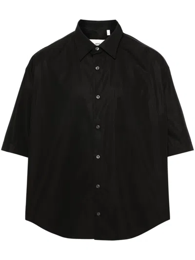 Ami Alexandre Mattiussi Black Ami De Coeur Cotton Shirt In 001 Black