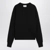 Ami Alexandre Mattiussi Black Ami De Coeur Crewneck Sweatshirt In Black