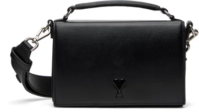AMI ALEXANDRE MATTIUSSI BLACK AMI DE COEUR LUNCH BOX BAG