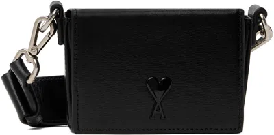 Ami Alexandre Mattiussi Black Ami De Coeur Nano Lunch Box Bag In Black/001