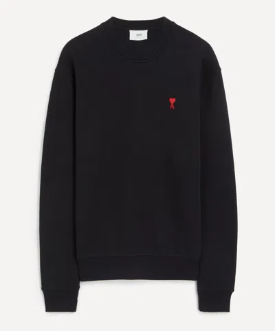 AMI ALEXANDRE MATTIUSSI BLACK AMI DE COEUR SWEATSHIRT