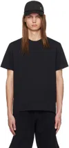 Ami Alexandre Mattiussi Black Ami De Coeur T-shirt In Black/001