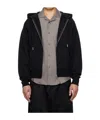 Ami Alexandre Mattiussi Black Ami De Coeur Tonal Hoodie In Black