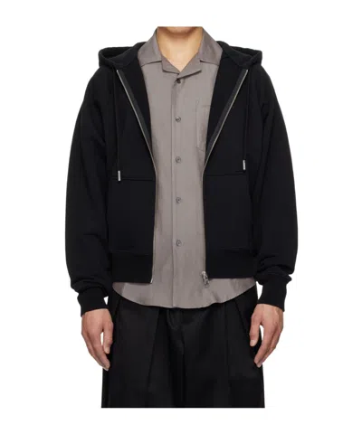AMI ALEXANDRE MATTIUSSI AMI PARIS AMI DE COEUR LOGO EMBROIDERED ZIPPED HOODIE
