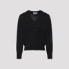 Ami Alexandre Mattiussi Ami Paris Men Ami De Coeur Cardigan In Black