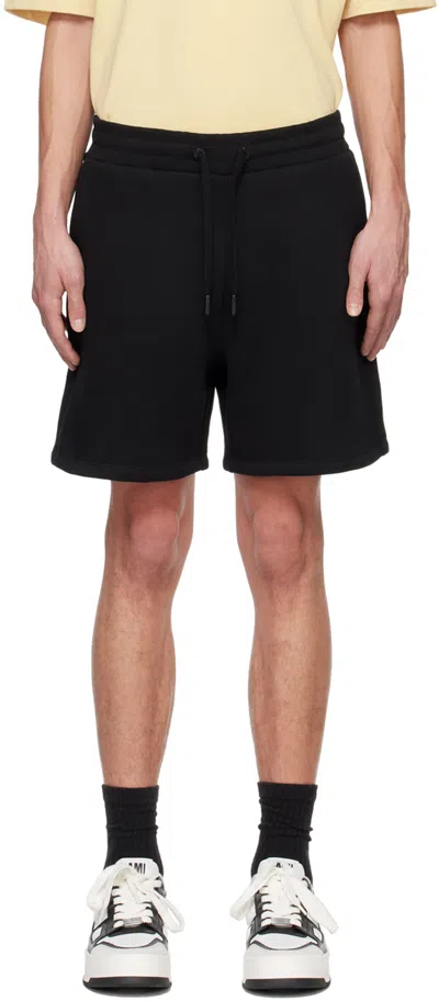 AMI ALEXANDRE MATTIUSSI BLACK AMI DE CŒUR SHORTS