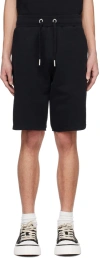 Ami Alexandre Mattiussi Black Ami De Cœur Shorts In Black