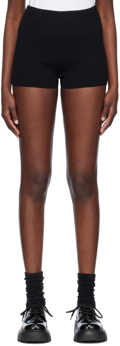 Ami Alexandre Mattiussi Black Ami De Cœur Shorts In Black/001