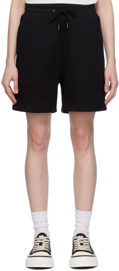 Ami Alexandre Mattiussi Black Ami De Cœur Shorts In Black/001