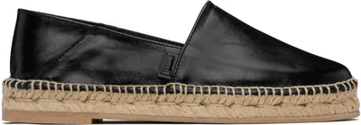 Ami Alexandre Mattiussi Black 'ami Leather' Espadrilles