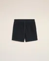 Ami Alexandre Mattiussi Swim Shorts Nylon Contrast Stitching In Black