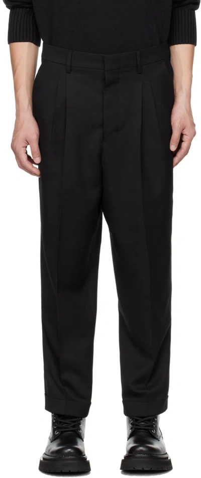 Ami Alexandre Mattiussi Black Carrot Fit Trousers