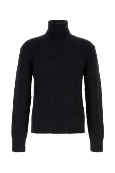 Ami Alexandre Mattiussi Black Classic Brushed Sweater