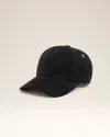 Ami Alexandre Mattiussi Black Cotton Ami De Coeur Corduroy Cap Grey In Gray