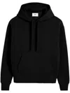 Ami Alexandre Mattiussi Ami Black Hoodie With Embroidered Logo And Kangaroo Pocket In Black