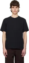 Ami Alexandre Mattiussi Black Cotton Ami De Coeur T-shirt In 001 Black