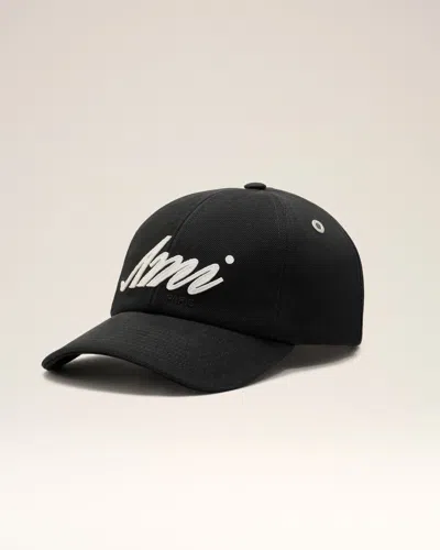 Ami Alexandre Mattiussi Black Cotton Ami Felt Patch Cap Black