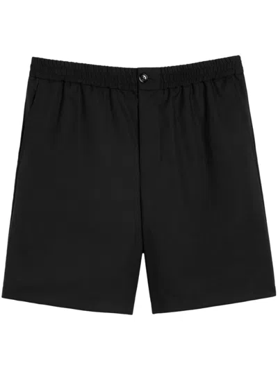 Ami Alexandre Mattiussi Cotton Chino Shorts In Black