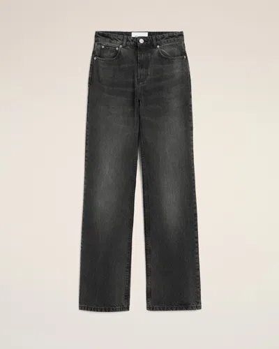 Ami Alexandre Mattiussi Black Cotton Large Fit Jeans Grey