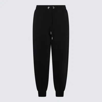 Ami Alexandre Mattiussi Ami Paris Logo Detailed Drawstring Sweatpants In Black